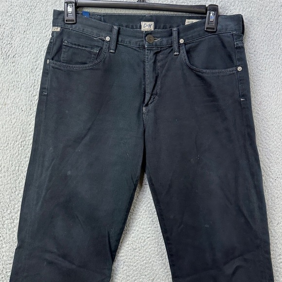 Citizens of Humanity SID Mens 33 Jeans Straight Black 5 Pockets Authentic EUC - Picture 3 of 11